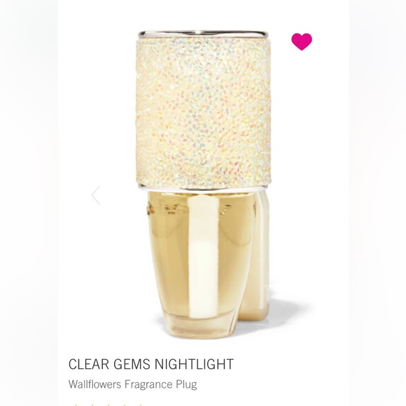 “Clear Gems Nightlight” Wallflowers Fragrance Plug, Bath & Body Works NWT-Sealed - Picture 7 of 9